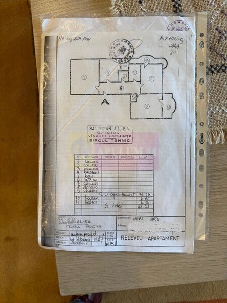 Vanzare apartament 3 camere Nerva Traian -adiacent